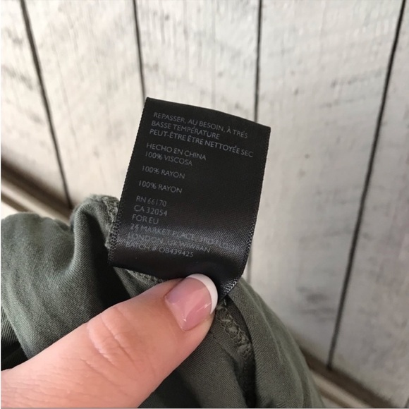 Silence + Noise Elastic Waist Green Pants - Picture 4 of 6